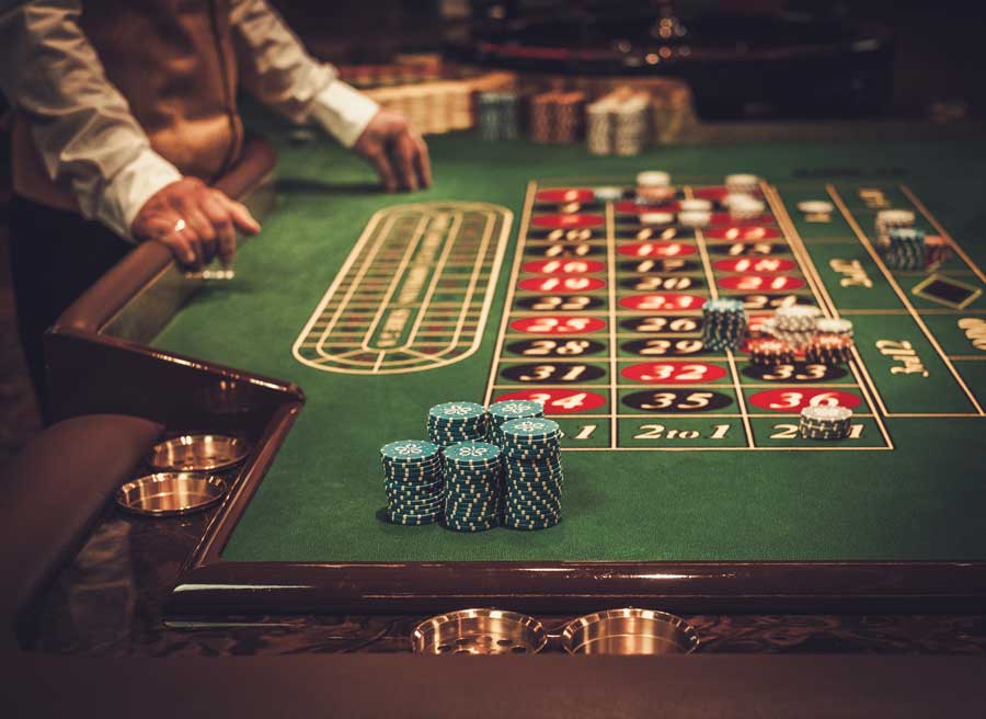 Gambling table at evening team build from www.extraordinaryevents.co.uk